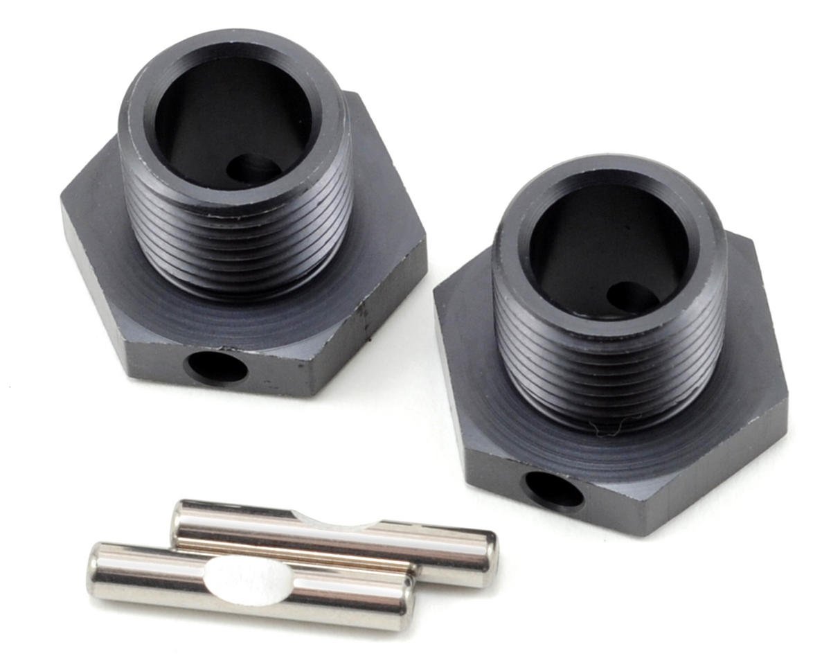 Tekno RC 17mm Aluminum Wheel Hub Set w/Pins (Gun Metal) (2) (TKR5071)