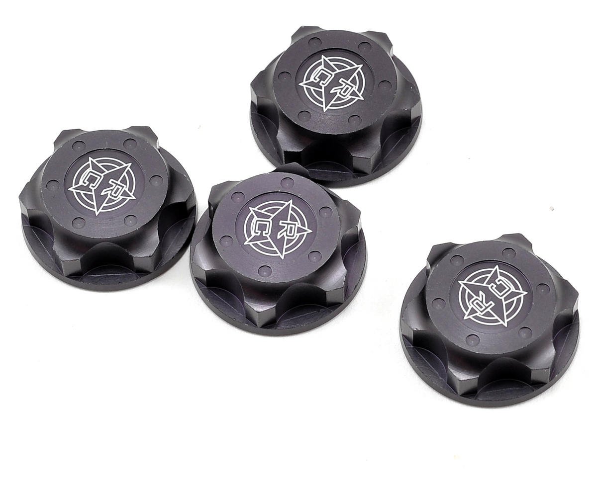 Tekno RC Aluminum 17mm Serrated Fine Thread Wheel Nut (Gun Metal) (4) (TKR5116C)