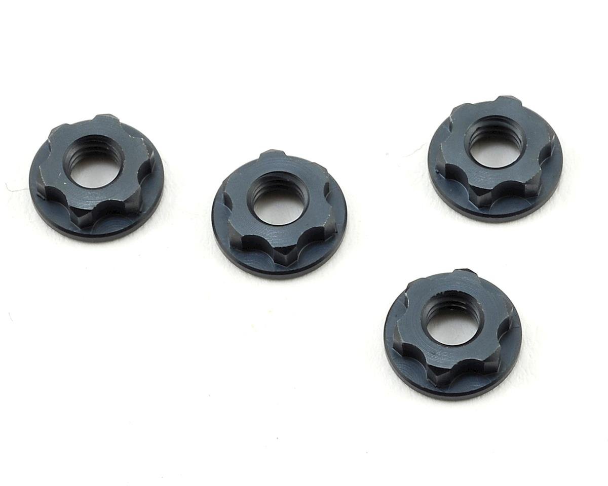 Tekno RC 7mm Serrated Wheel Nuts (Gun Metal) (4) (TKR6274)