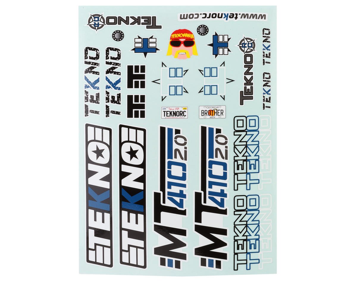 Tekno RC MT410 2.0 Decal Sheet (TKR9547)