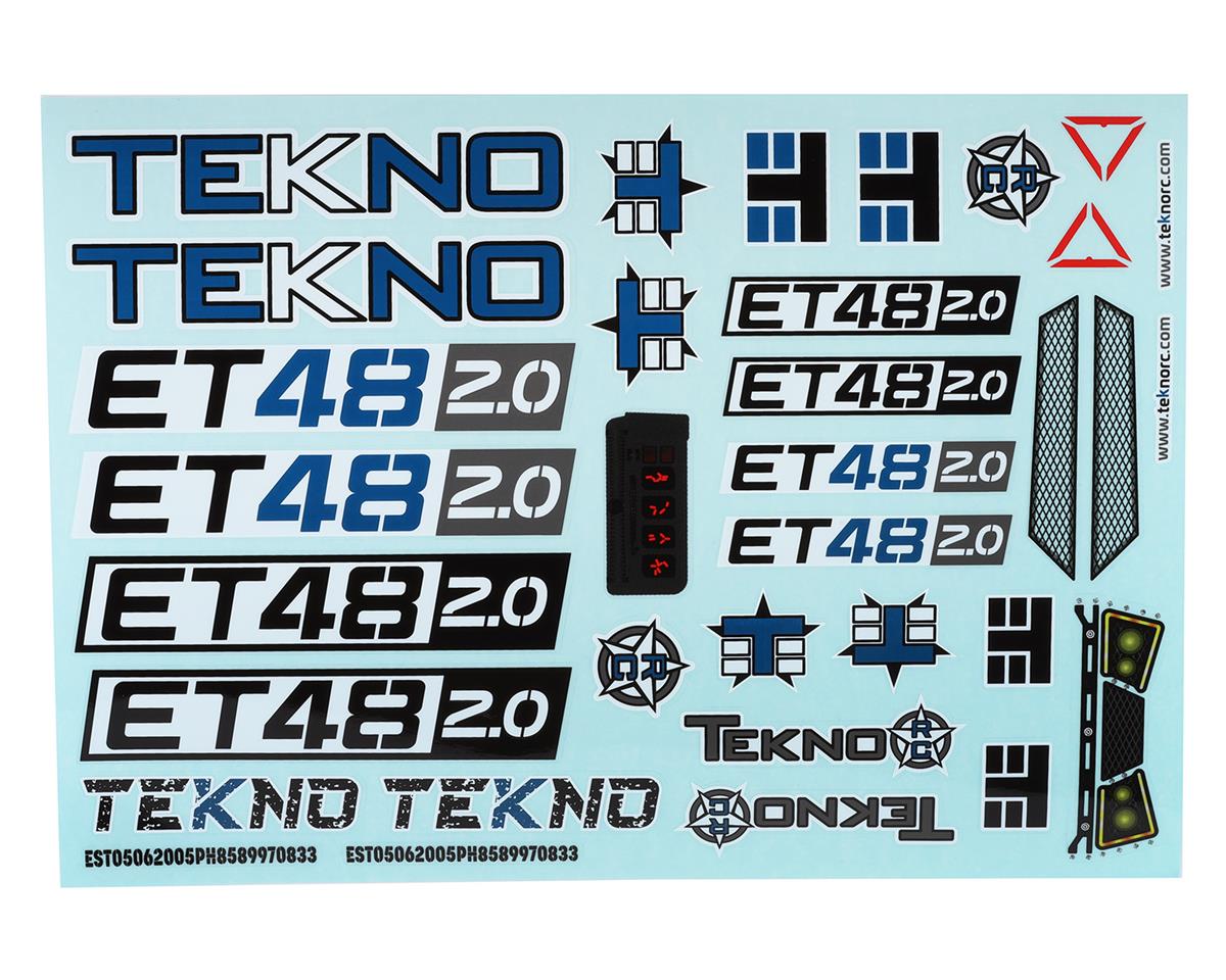 Tekno RC ET48 2.0 Decal Sheet (TKR9646)