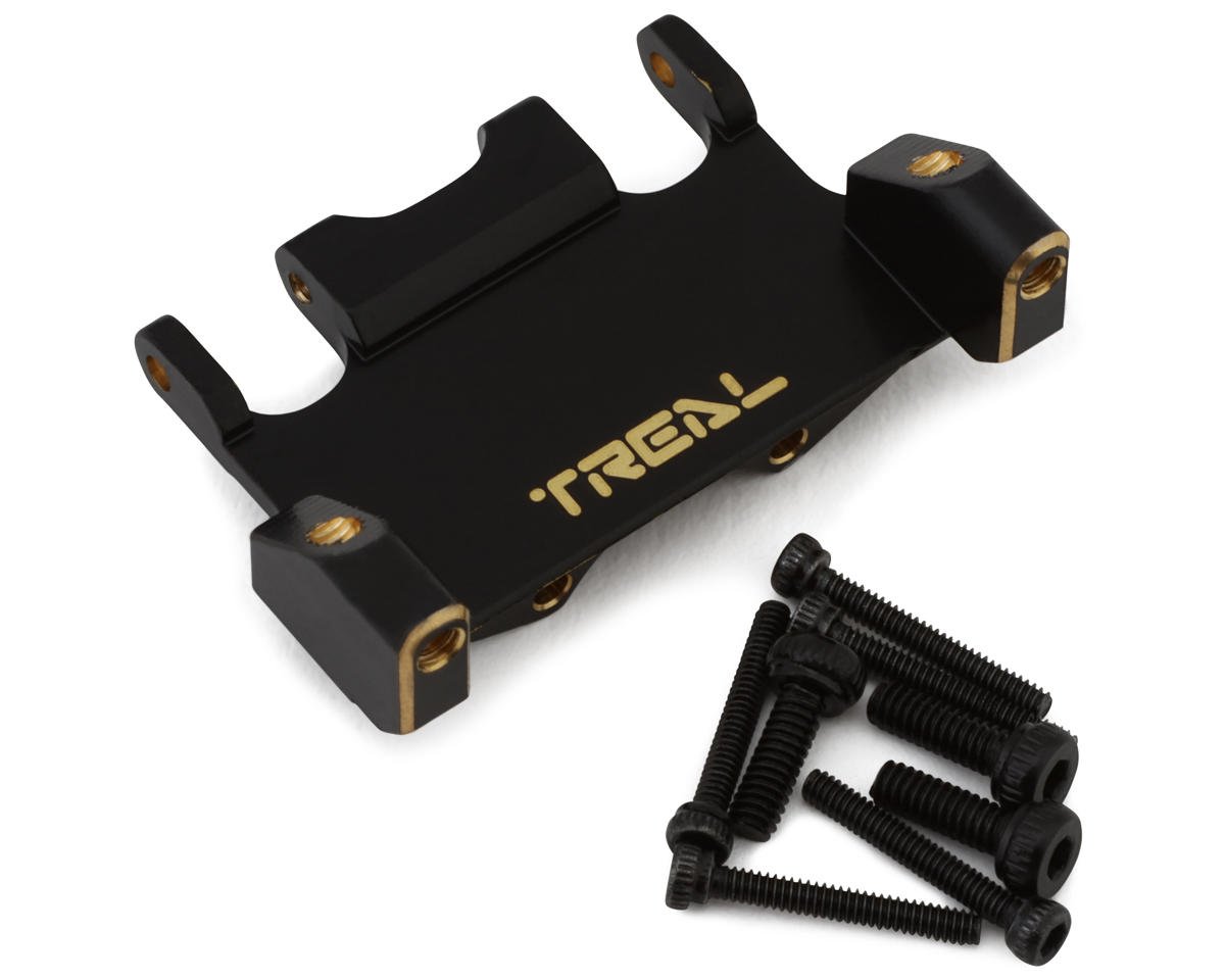 Treal Hobby Axial AX24 Brass Servo Mount (Black) (10g) (EcoPower/Emax) (TLHTAX24-04)