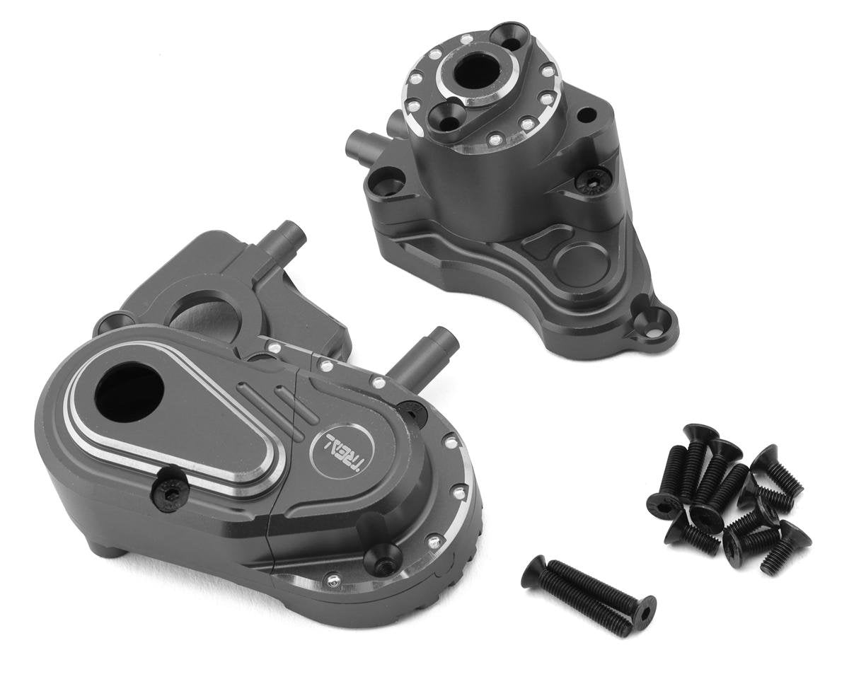 Treal Hobby Axial Capra CNC Aluminum Transmission Case (Grey) (TLHTCAPRA-20)