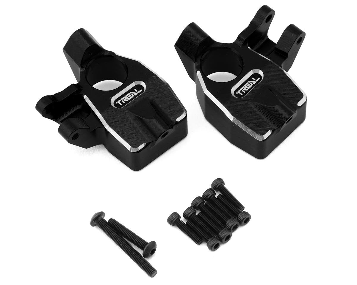 Treal Hobby Axial Capra CNC Aluminum Steering Knuckles (Black) (TLHTCAPRA-22)