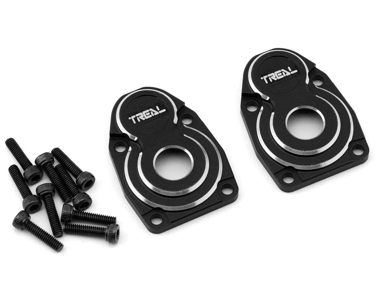Treal Hobby Axial Capra CNC Aluminum Outer Portal Covers (Black) (TLHTCAPRA-25)