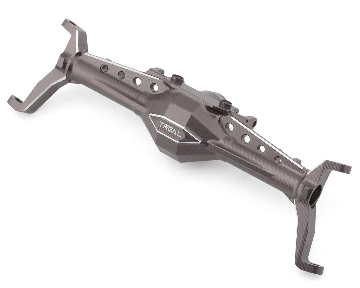 Treal Hobby Axial Capra CNC Aluminum One Piece Front Axle Housing (Titanium) (TLHTCAPRA-34)