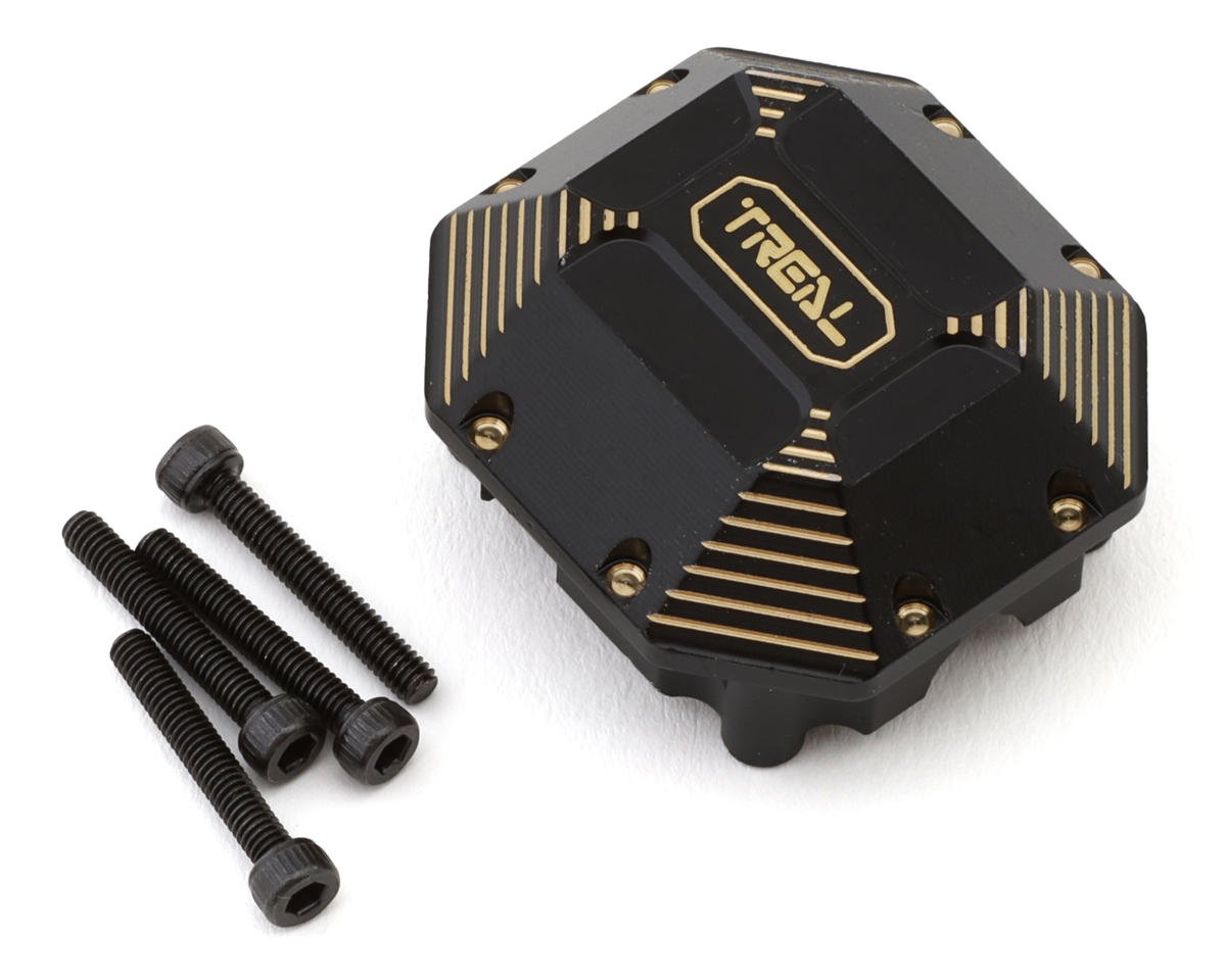 Treal Hobby Element RC Enduro Brass Differential Cover (Black) (84g) (TLHTENDURO-03)