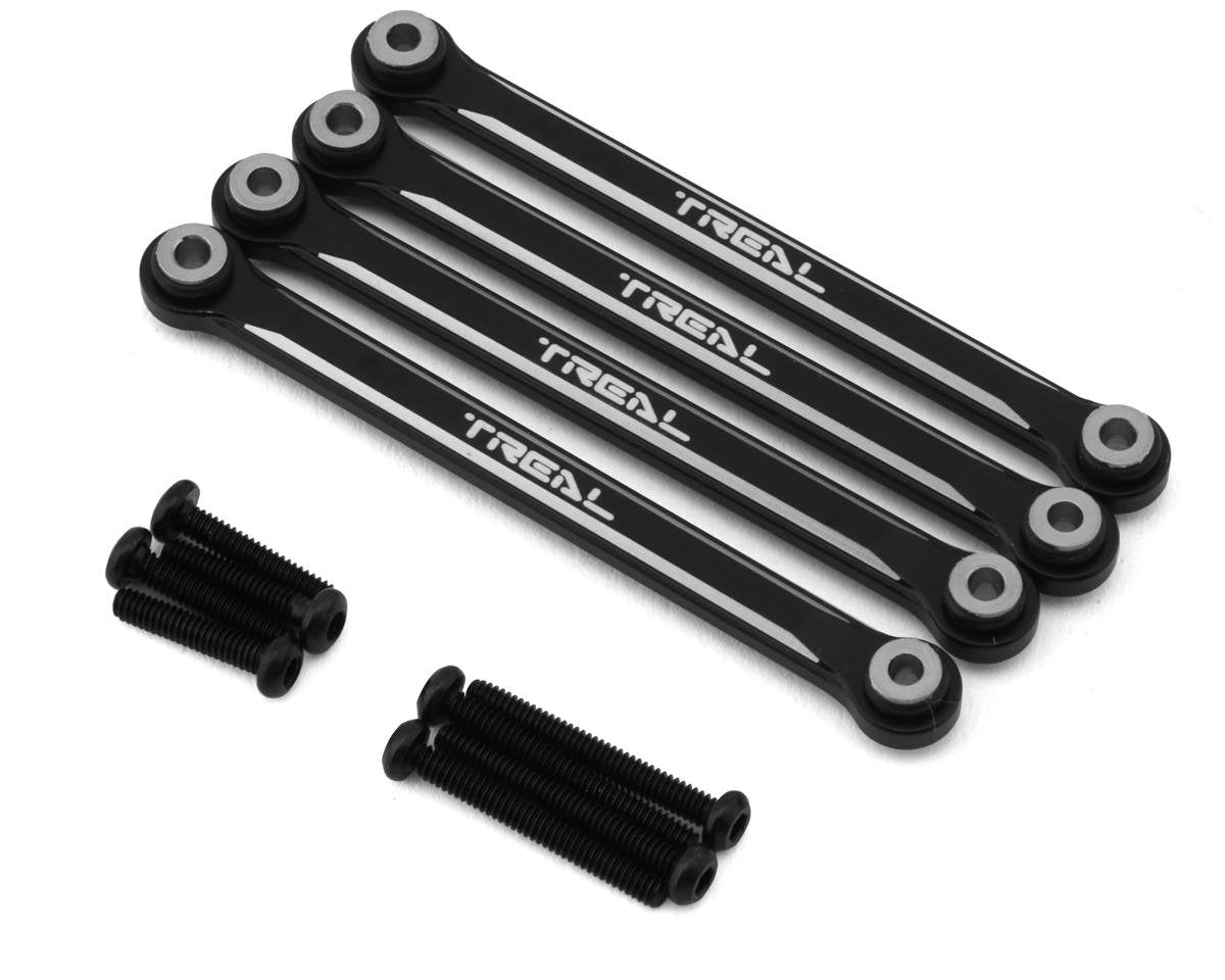 Treal Hobby FCX24 Aluminum Lower Links Set (Black) (TLHTFCX24-23)
