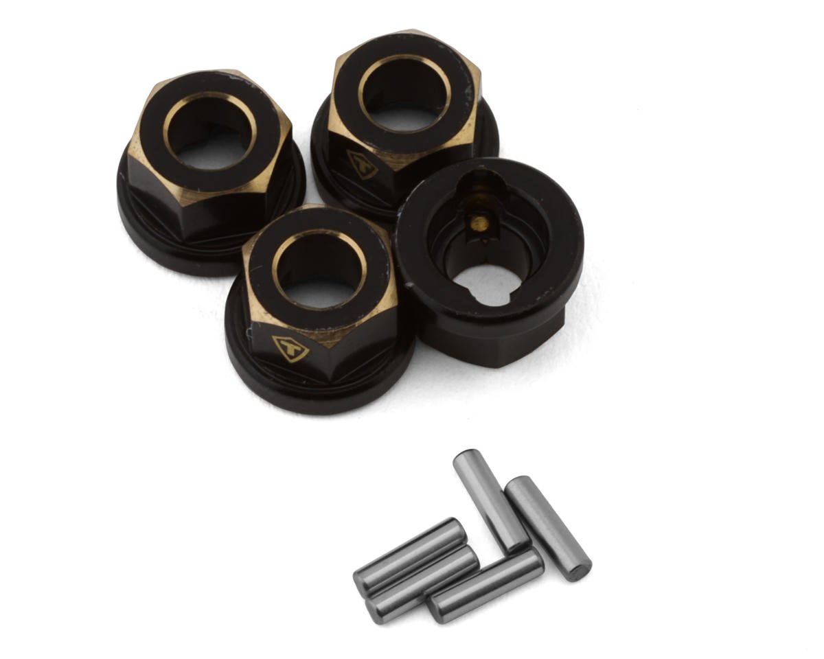 Treal Hobby FCX24 Brass Wheel Hub Spacers (+4.2mm) (4) (1.6g) (TLHTFCX24-28)