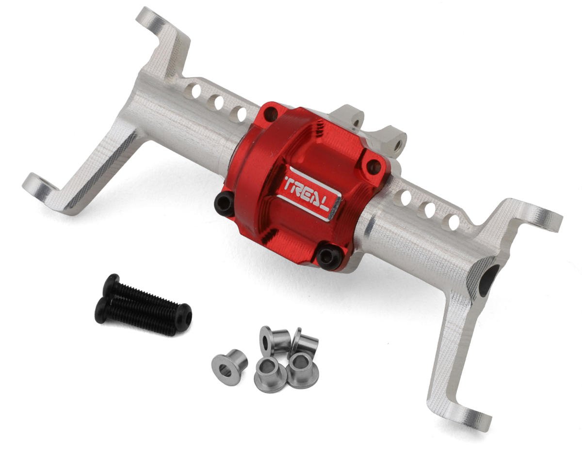 Treal Hobby FCX24 Aluminum Front Portal Axle Housing (Silver) (TLHTFCX24-30)