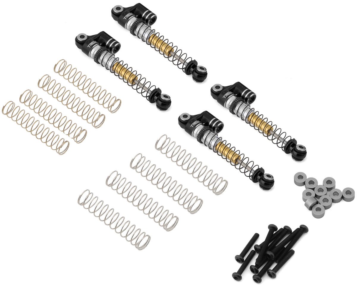 Treal Hobby FCX24 Threaded Double Barrel Aluminum Shocks (43mm) (Black) (4) (TLHTFCX24-39)