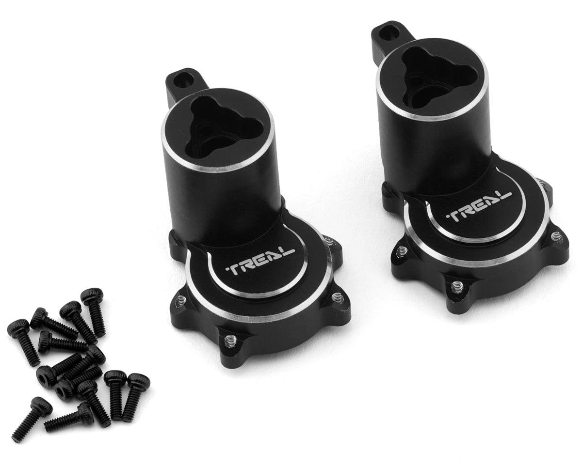 Treal Hobby Redcat Gen9 Aluminum Rear Hubs/Inner Portal Covers (Black) (2) (TLHTGEN9-10)