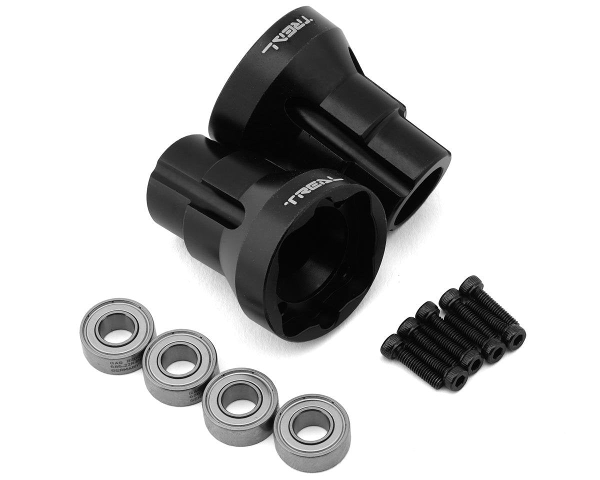 Treal Hobby Losi LMT Aluminum Rear Axle Mounts (Black) (2) (3 Degree) (TLHTLMT-11)