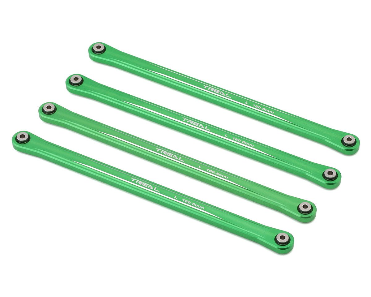 Treal Hobby Losi LMT Mega Aluminum Lower 4-Link Bar Set (Green) (160.5mm) (TLHTLMT-120)
