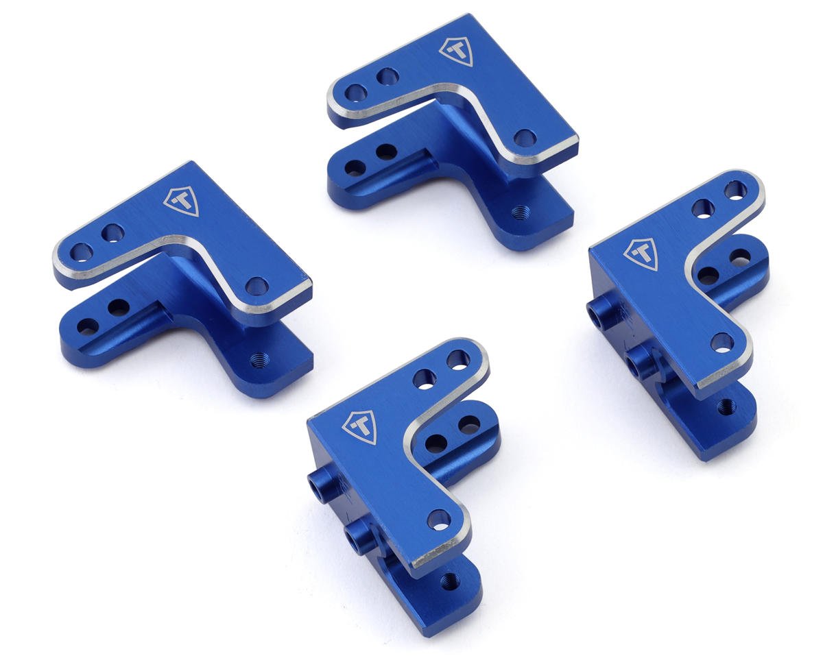 Treal Hobby Losi LMT Aluminum Shock Mount Set (4) (Blue) (TLHTLMT-42)