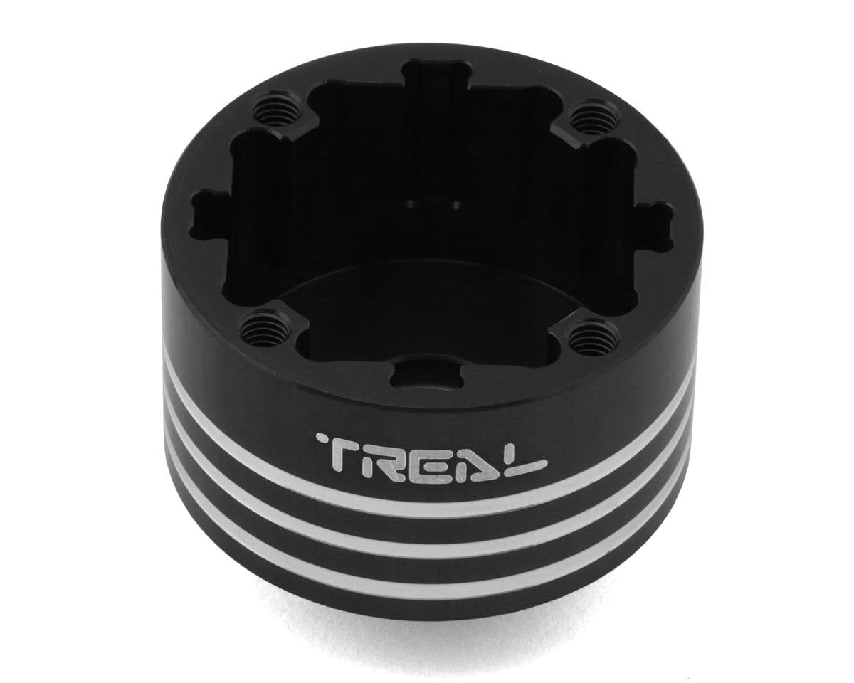 Treal Hobby Losi LMT Aluminum Differential Housing (Black) (TLHTLMT-49)