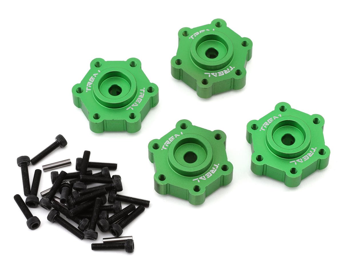 Treal Hobby Losi LMT Aluminum Wheel Hub Spacer (Green) (4) (+0mm) (TLHTLMT-59)