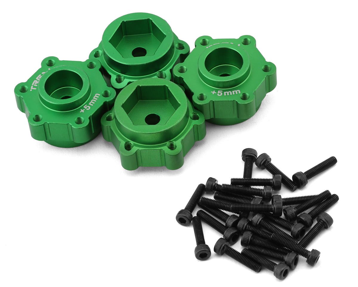 Treal Hobby Losi LMT Aluminum Wheel Hub Spacer (Green) (4) (+5mm) (TLHTLMT-63)