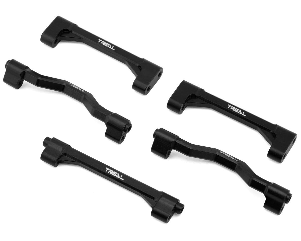 Treal Hobby Losi LMT Aluminum Chassis Cross Brace Set (Black) (5) (TLHTLMT-86)