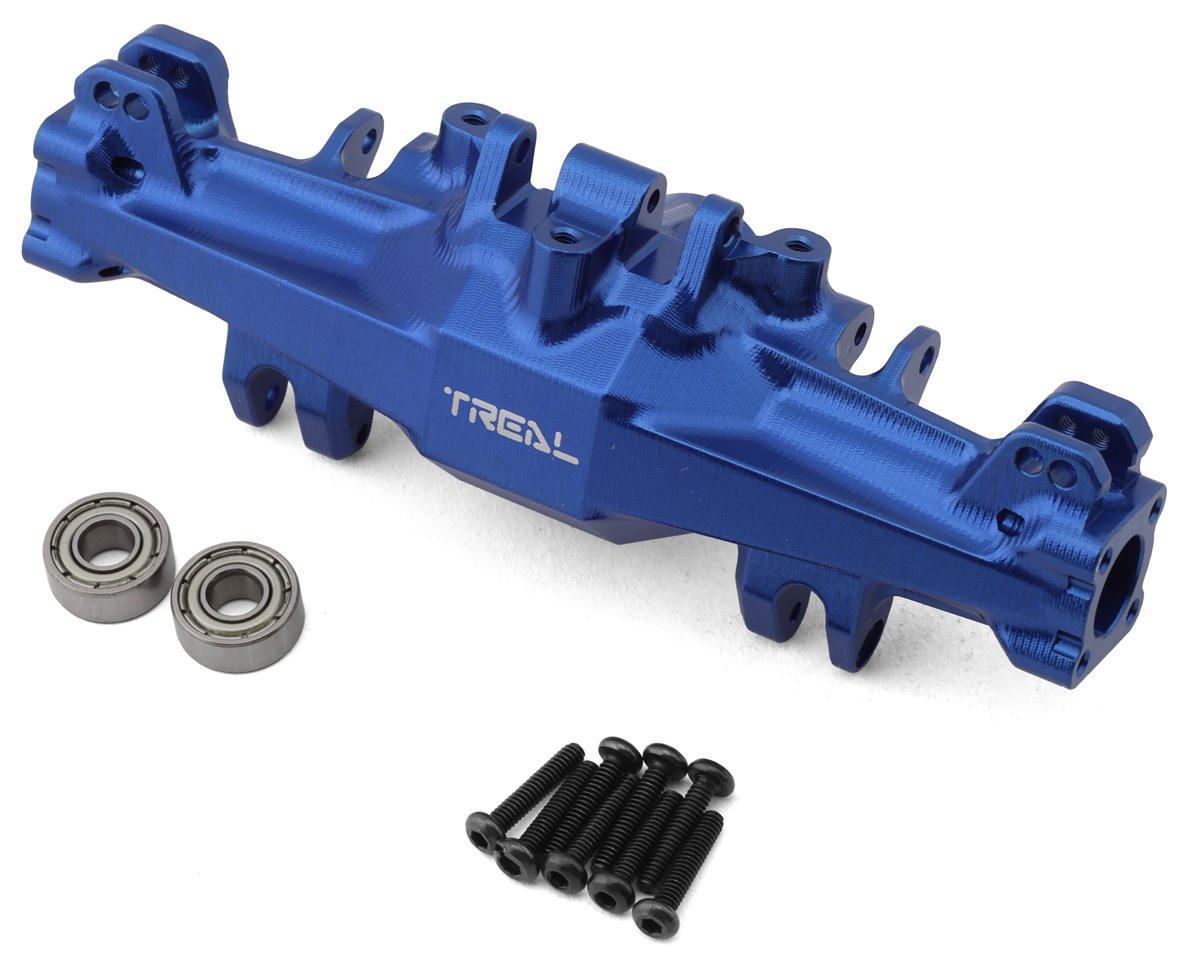 Treal Hobby Losi Mini LMT CNC Aluminum Axle Housing (Blue) (TLHTLMT18-02)