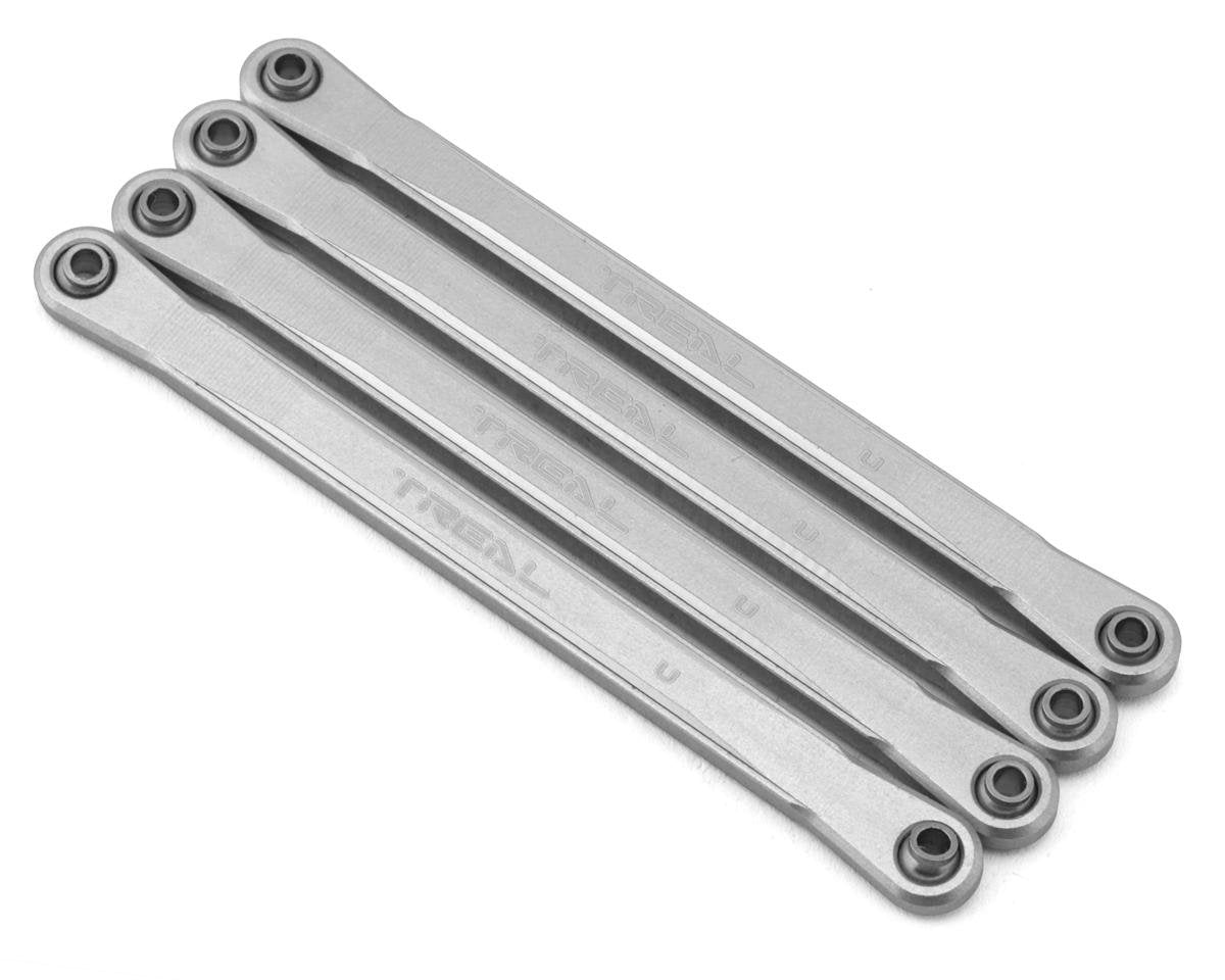 Treal Hobby Losi Mini LMT Aluminum Upper Suspension Links (Silver) (4) (TLHTLMT18-41)