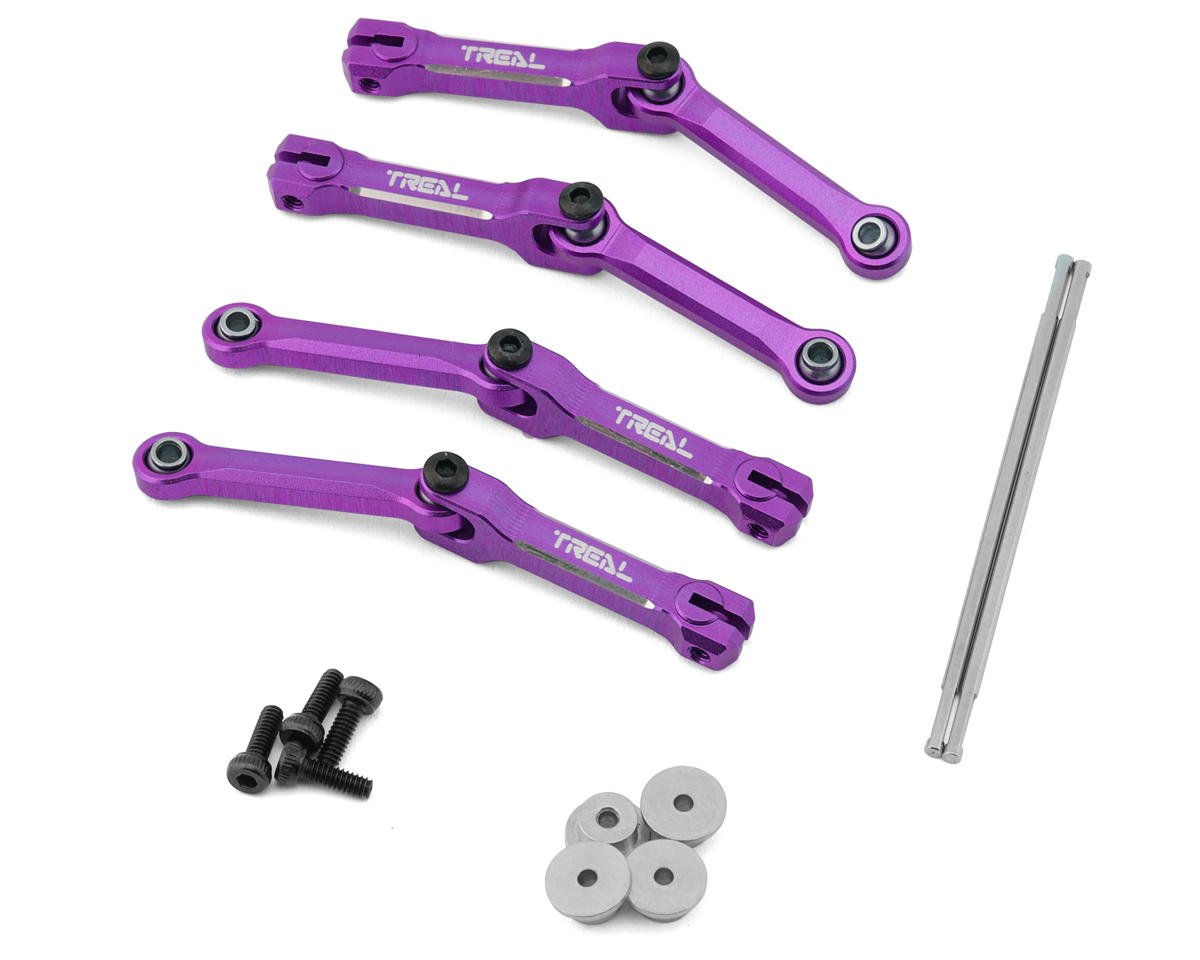 Treal Hobby Losi Mini LMT Aluminum Sway Bars & Torsional Set (Purple) (TLHTLMT18-68)