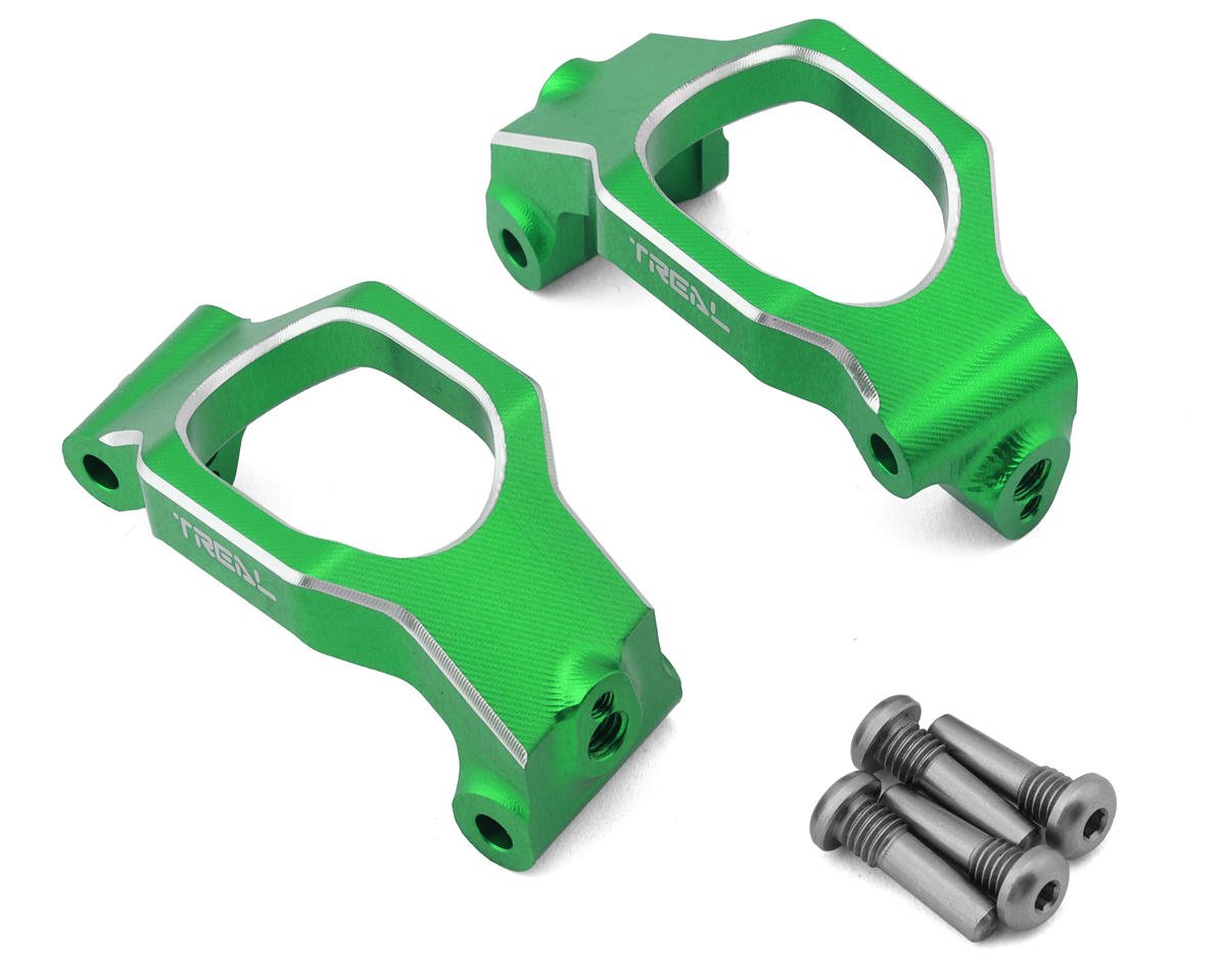 Treal Hobby CNC Aluminum Front C-Hub Carriers for Traxxas Maxx (Green) (2) (TLHTMAXX-03)