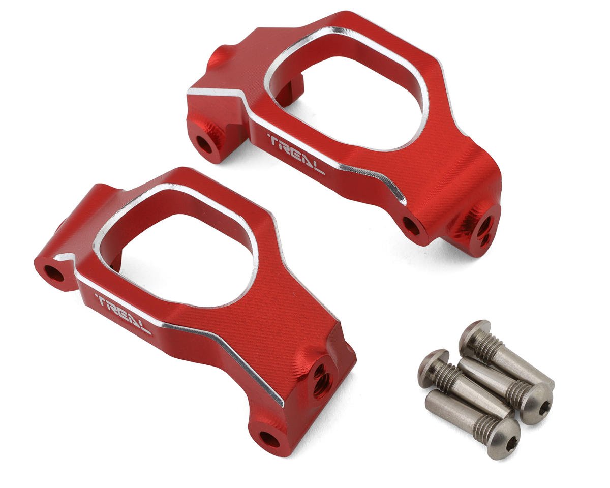 Treal Hobby CNC Aluminum Front C-Hub Carriers for Traxxas Maxx (Red) (2) (TLHTMAXX-04)