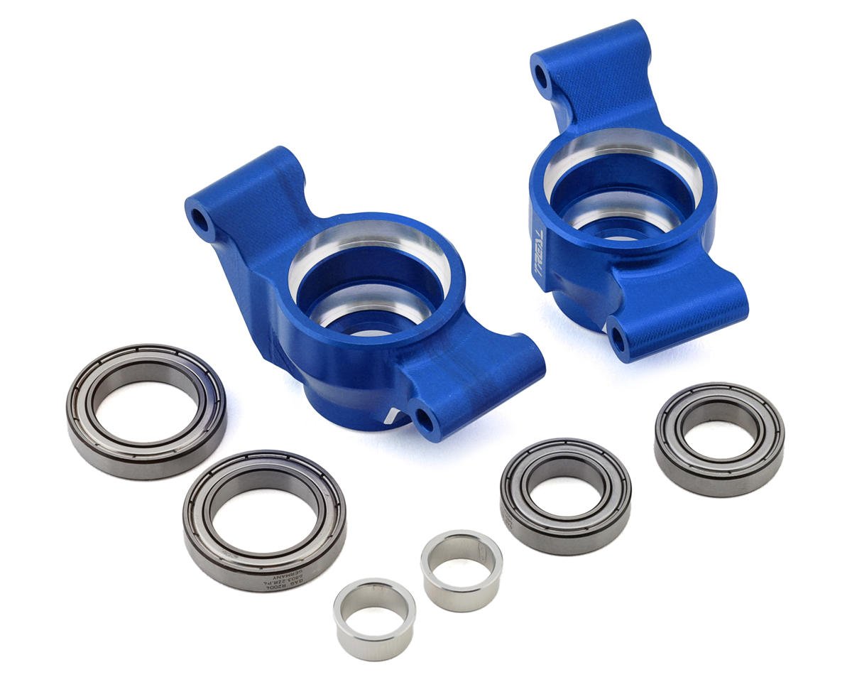 Treal Hobby CNC-Machined Aluminum Rear Hubs for Traxxas Maxx (Blue) (2) (TLHTMAXX-06)