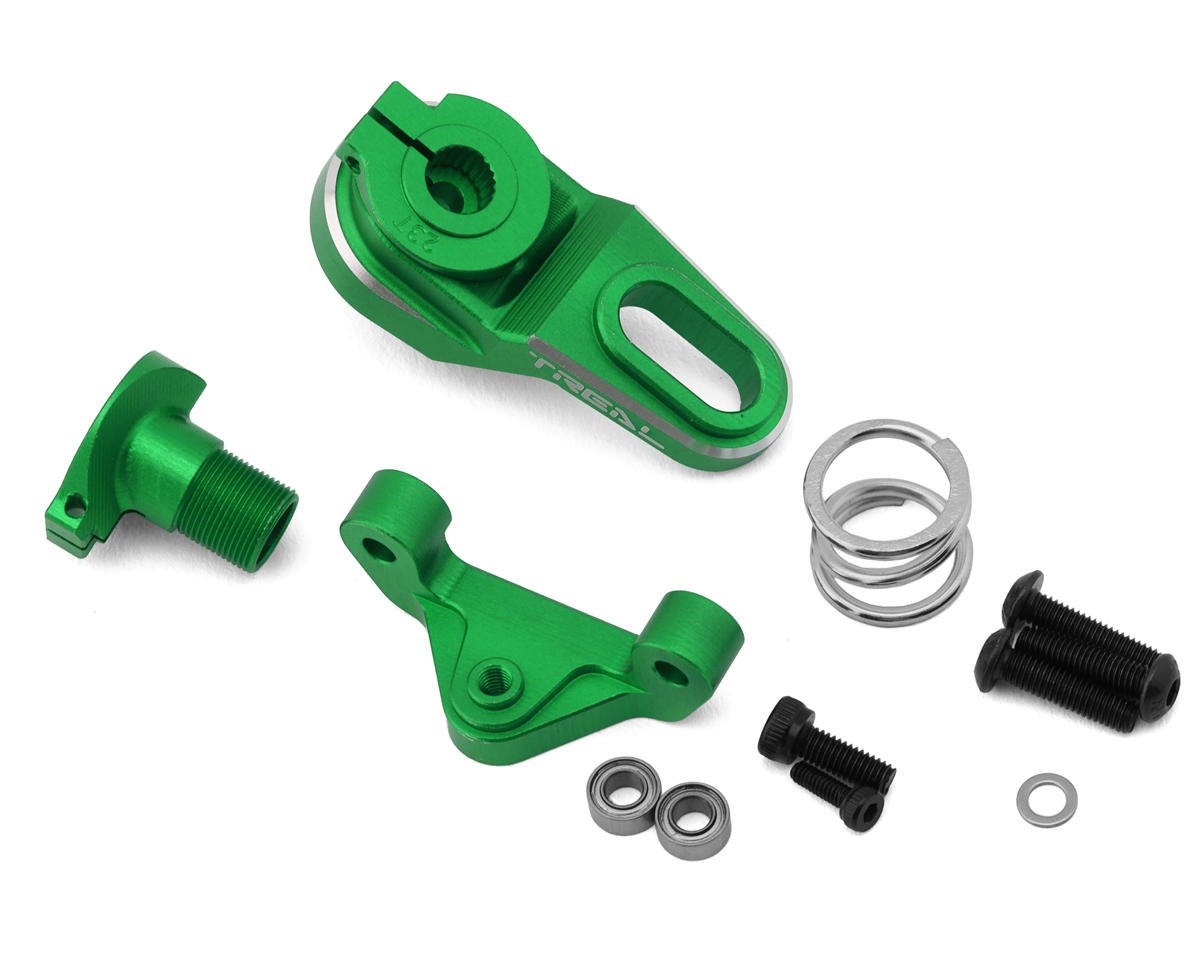 Treal Hobby Losi Promoto MX CNC Aluminum Clamping Servo Saver (25T/23T) (Green) (TLHTPROMOTOMX-112)