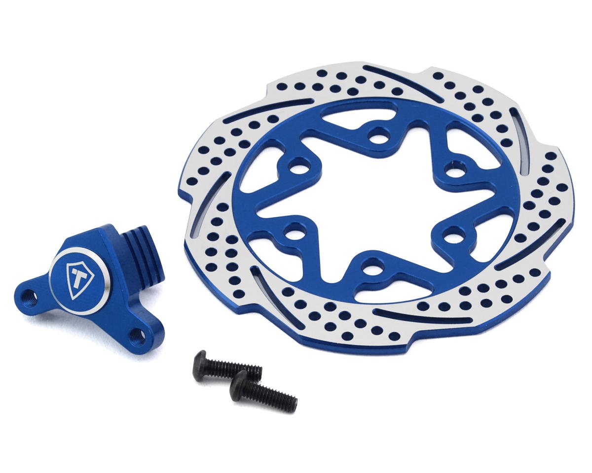 Treal Hobby Promoto MX Aluminum Rear Brake Disc Caliper (Blue) (TLHTPROMOTOMX-117)
