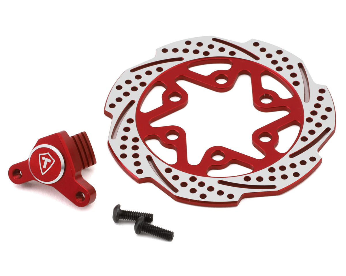 Treal Hobby Promoto MX Aluminum Rear Brake Disc Caliper (Red) (TLHTPROMOTOMX-120)