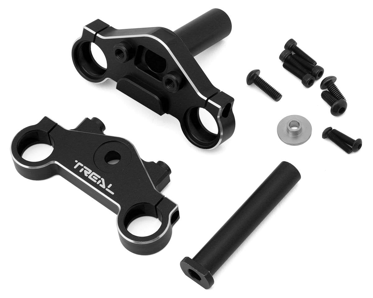 Treal Hobby Promoto CNC Aluminum Triple Clamp Set (Black) (TLHTPROMOTOMX-13)