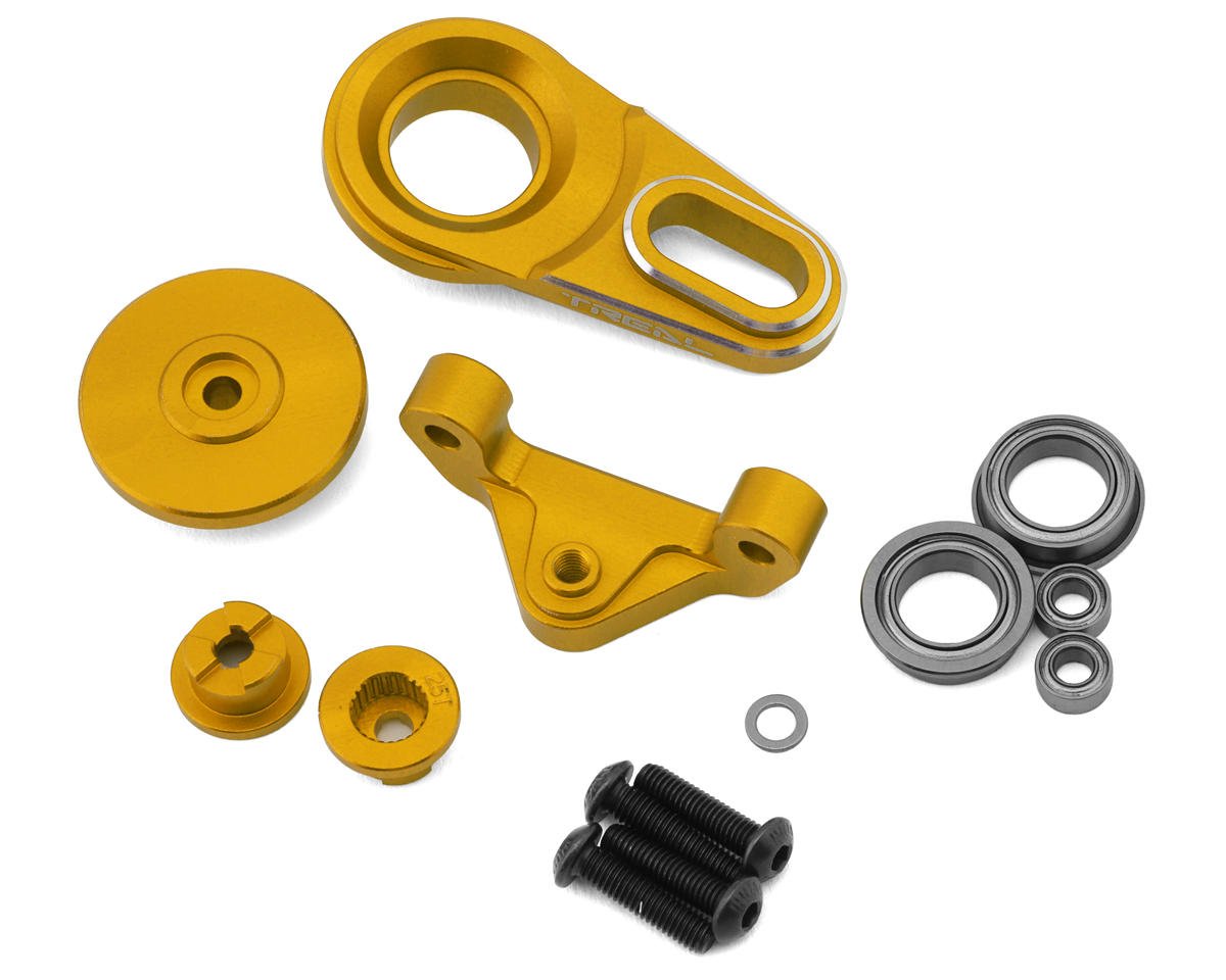 Treal Hobby Losi Promoto MX CNC Aluminum Servo Saver (25T/23T) (Gold) (TLHTPROMOTOMX-141)