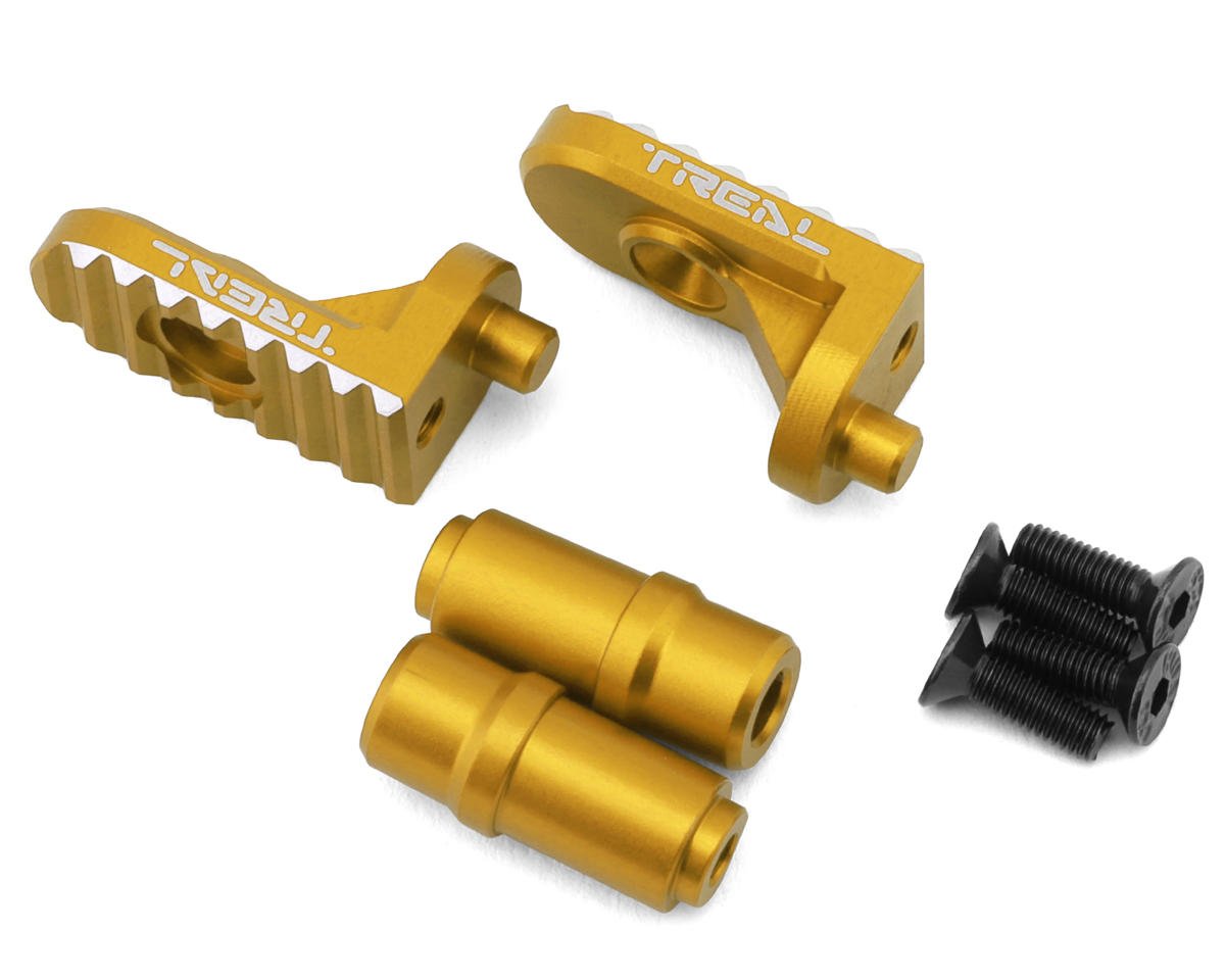 Treal Hobby Promoto CNC Aluminum Foot Pegs (Gold) (2) (TLHTPROMOTOMX-146)