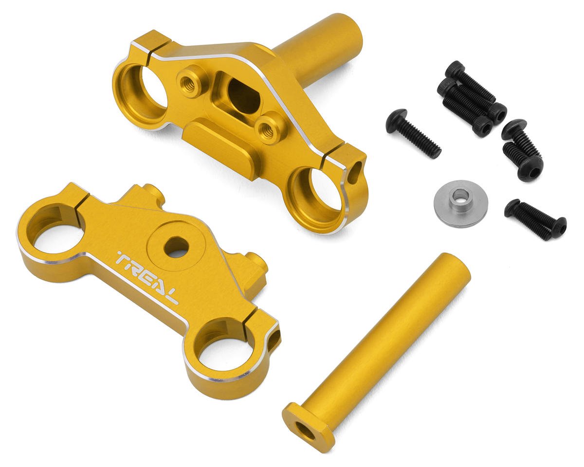 Treal Hobby Promoto CNC Aluminum Triple Clamp Set (Gold) (TLHTPROMOTOMX-154)