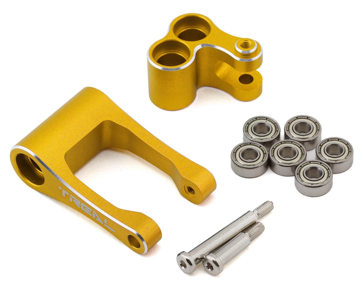 Treal Hobby Promoto CNC Aluminum Suspension Linkage Set (Gold) (TLHTPROMOTOMX-202)