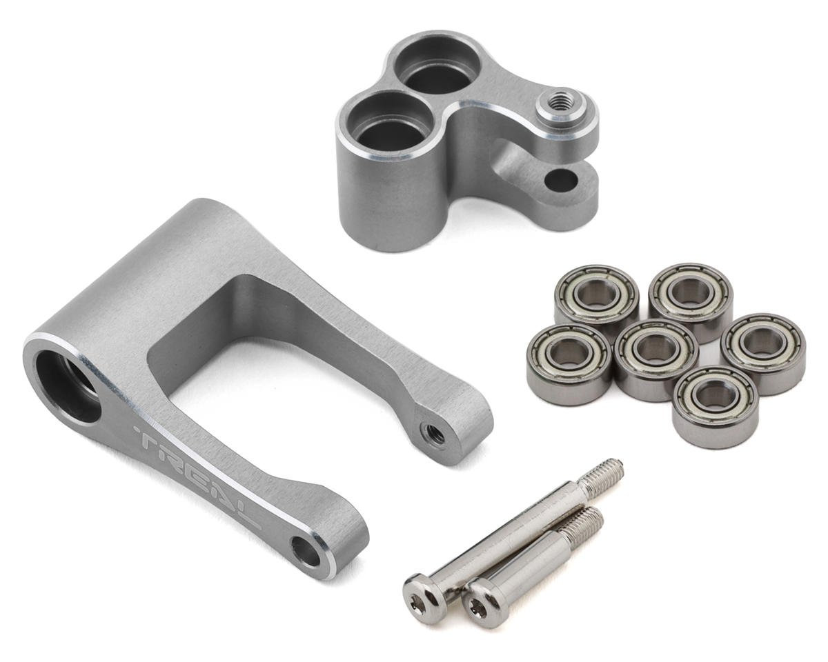 Treal Hobby Promoto CNC Aluminum Suspension Linkage Set (Silver) (TLHTPROMOTOMX-24)