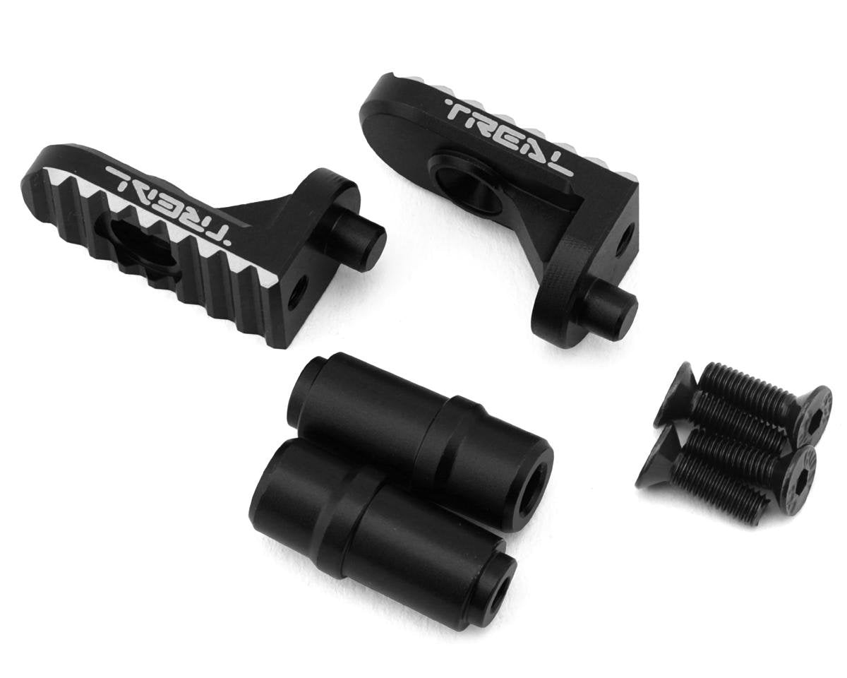 Treal Hobby Promoto CNC Aluminum Foot Pegs (Black) (2) (TLHTPROMOTOMX-31)