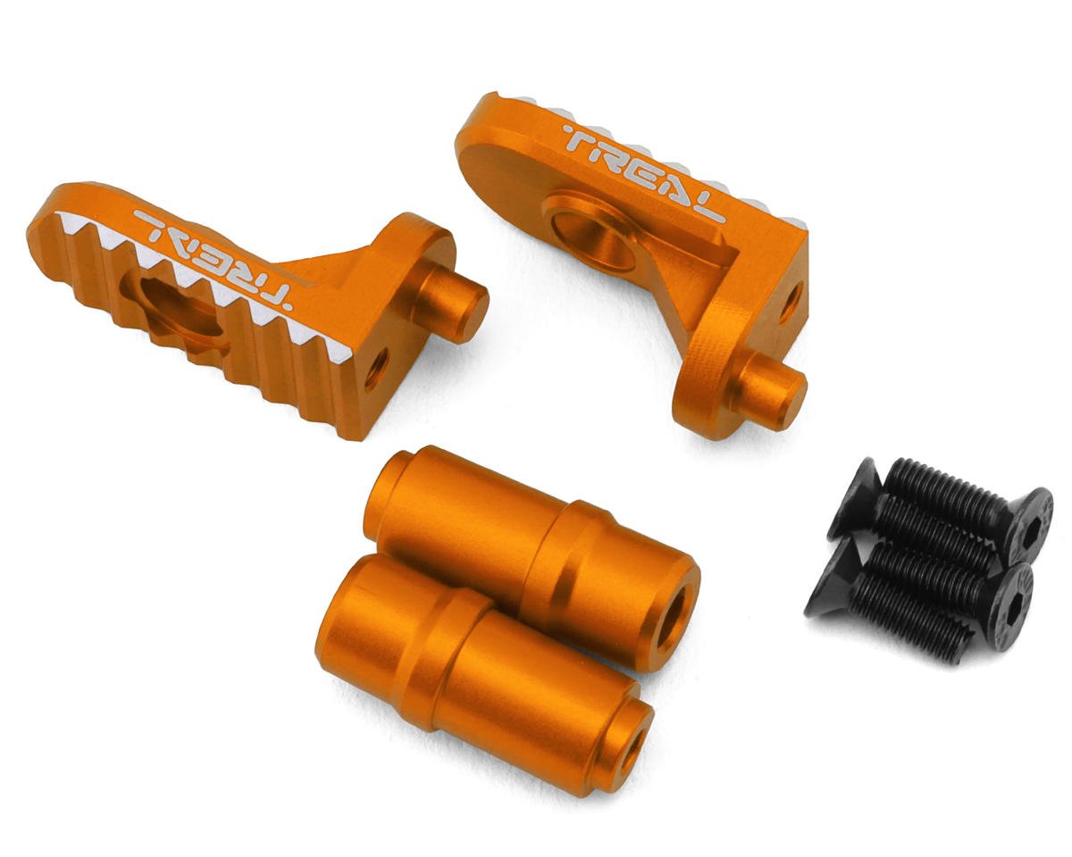 Treal Hobby Promoto CNC Aluminum Foot Pegs (Orange) (2) (TLHTPROMOTOMX-34)