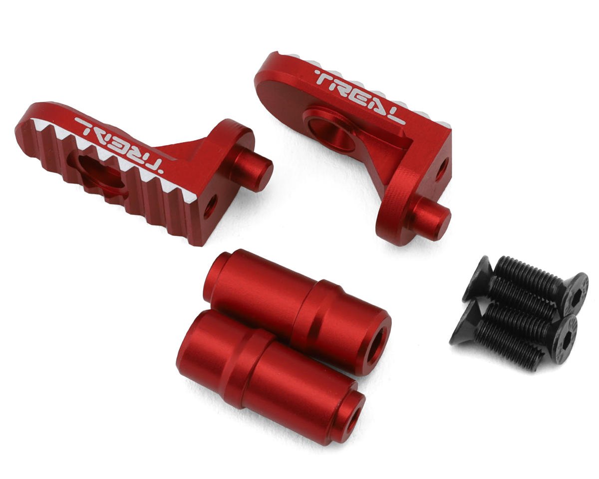 Treal Hobby Promoto CNC Aluminum Foot Pegs (Red) (2) (TLHTPROMOTOMX-35)