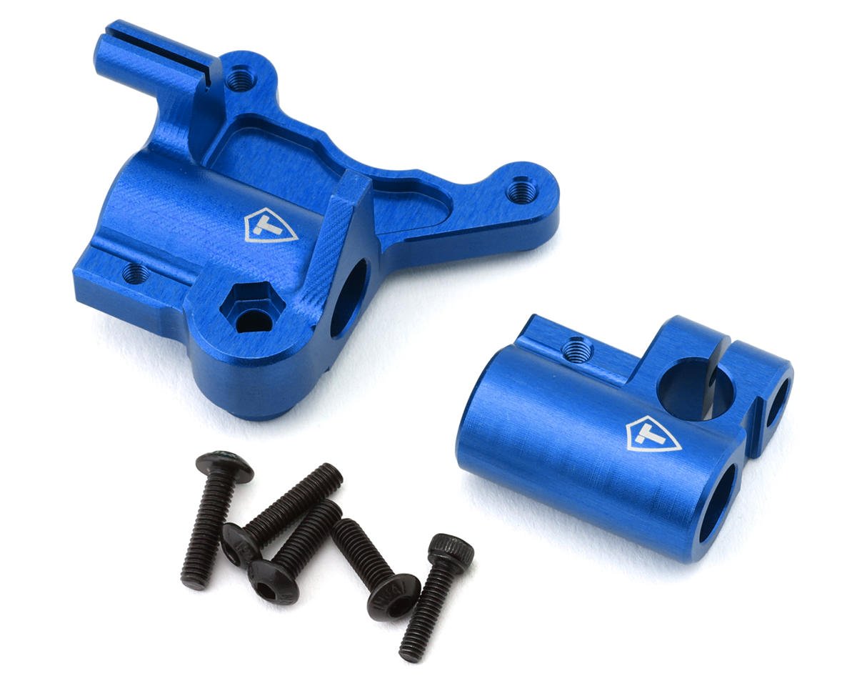 Treal Hobby Promoto CNC Aluminum Fork Lug Set (Blue) (TLHTPROMOTOMX-45)