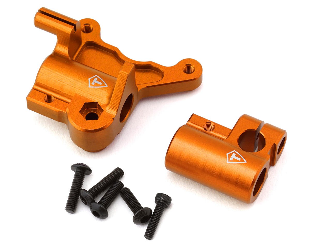 Treal Hobby Promoto CNC Aluminum Fork Lug Set (Orange) (TLHTPROMOTOMX-47)