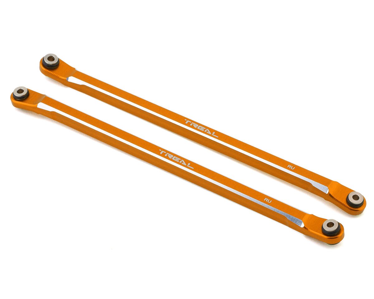 Treal Hobby Axial RBX10 Ryft Aluminum Rear Upper Links (Orange) (2) (TLHTRYFT-38)