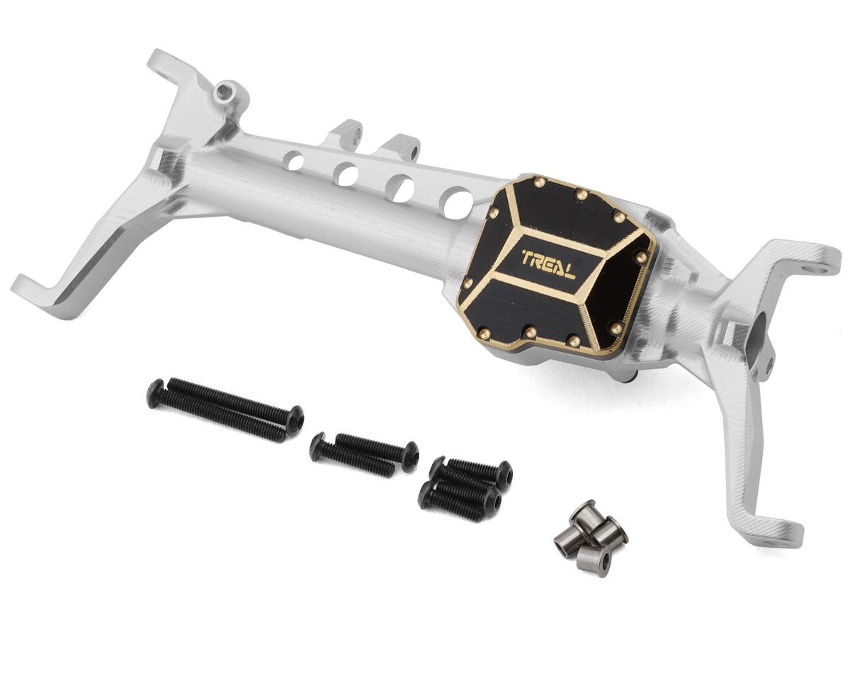 Treal Hobby SCX10 III Aluminum Front Portal Axle w/Brass Differential Cover (TLHTSCX10_III-17)