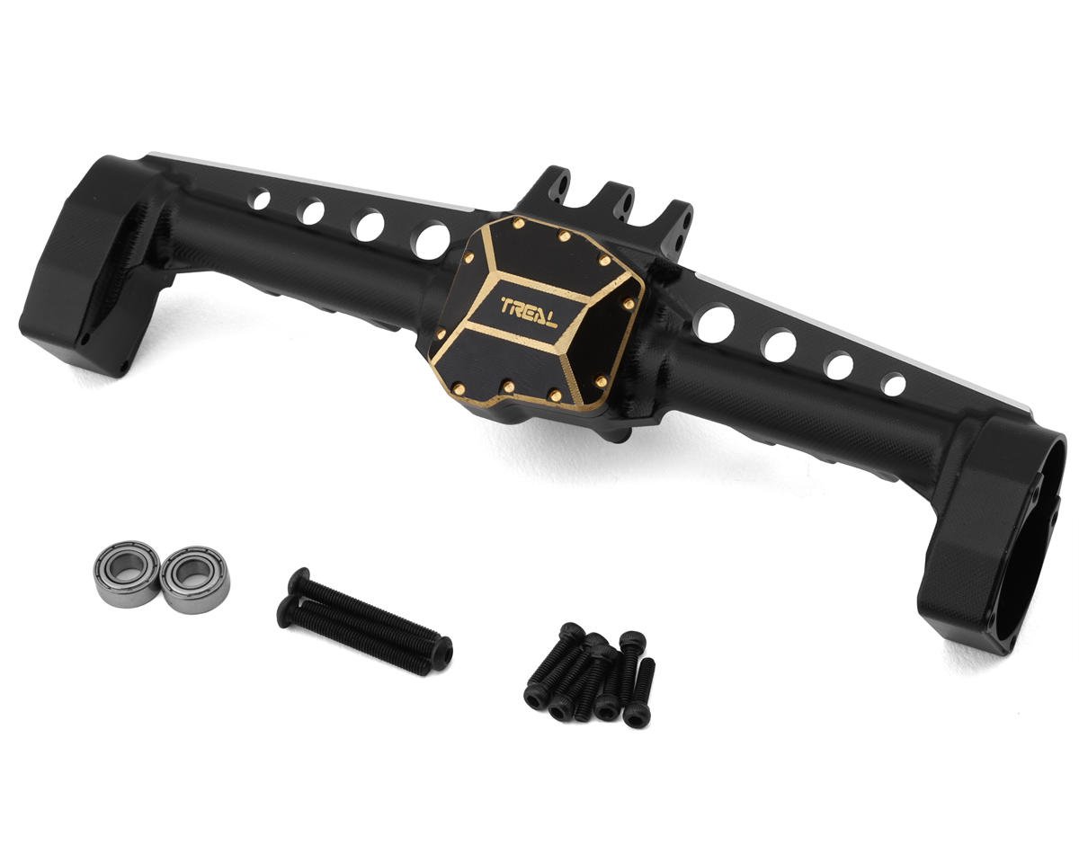 Treal Hobby SCX10 III Aluminum Rear Portal Axle w/Brass Differential Cover (TLHTSCX10_III-18)