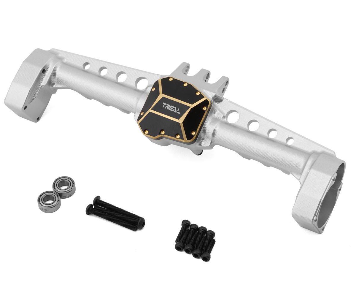 Treal Hobby SCX10 III Aluminum Rear Portal Axle w/Brass Differential Cover (TLHTSCX10_III-19)