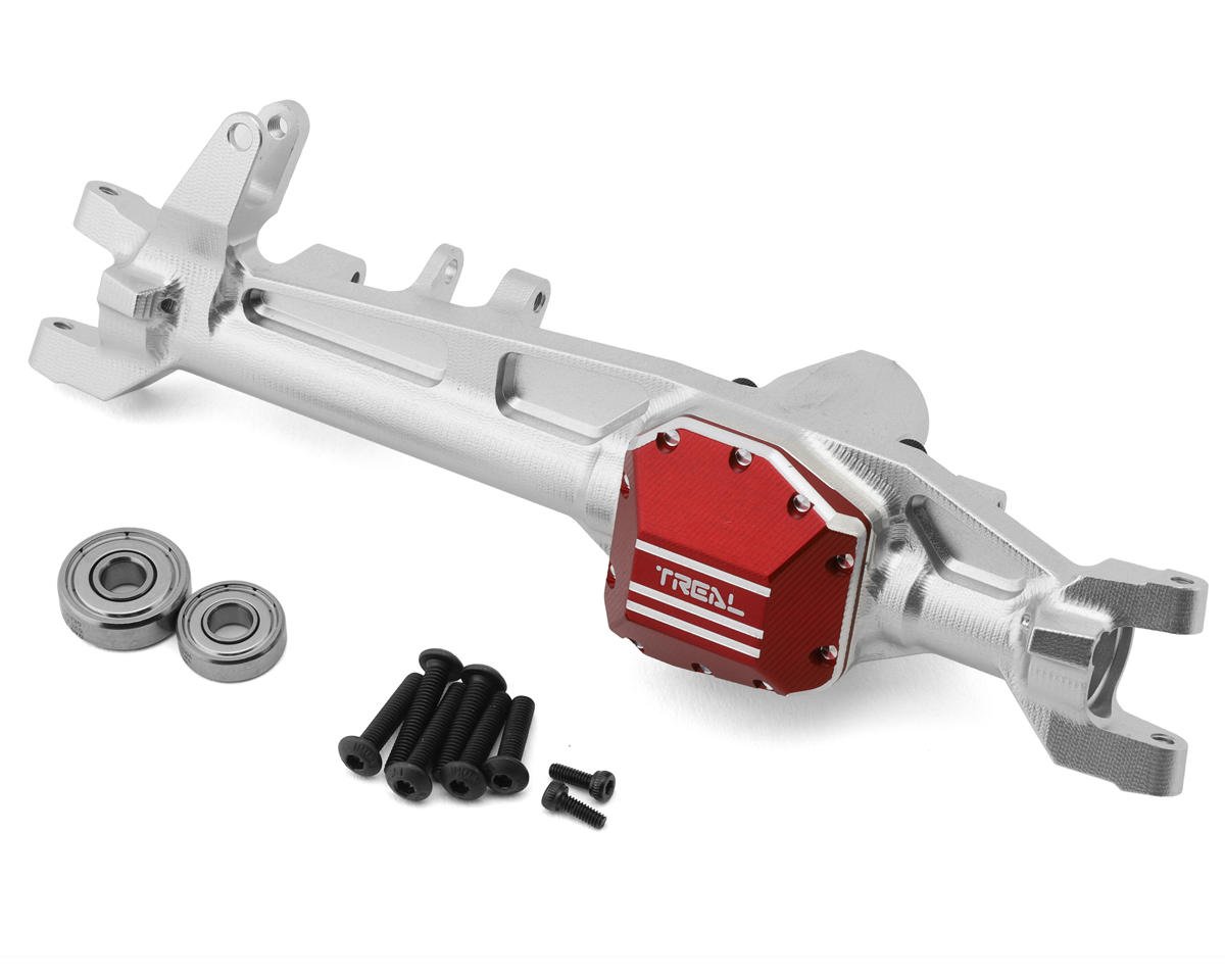Treal Hobby Axial SCX10 III CNC Aluminum Front Straight Axle (Silver) (TLHTSCX10_III-25)