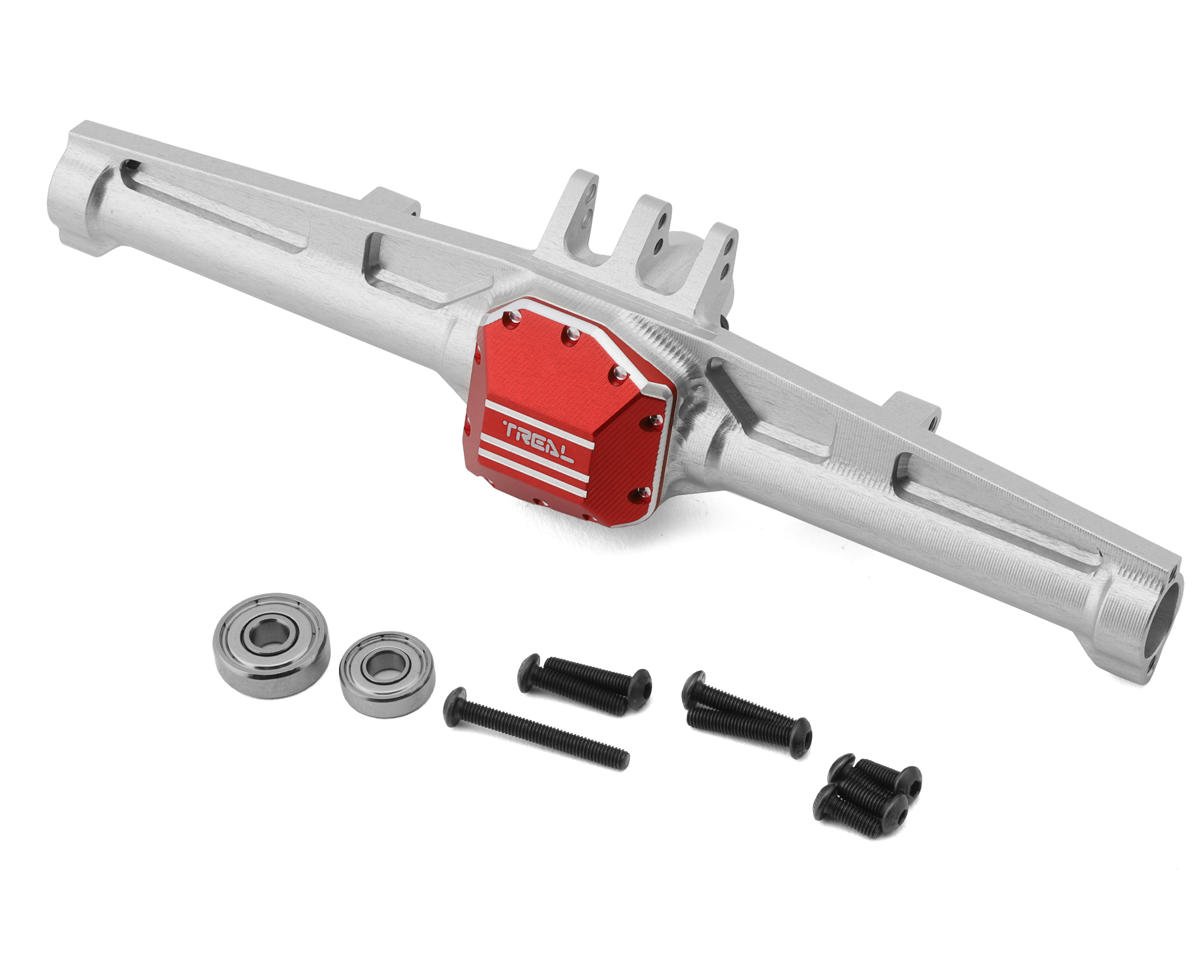 Treal Hobby Axial SCX10 III CNC Aluminum Rear Straight Axles (Silver) (TLHTSCX10_III-27)