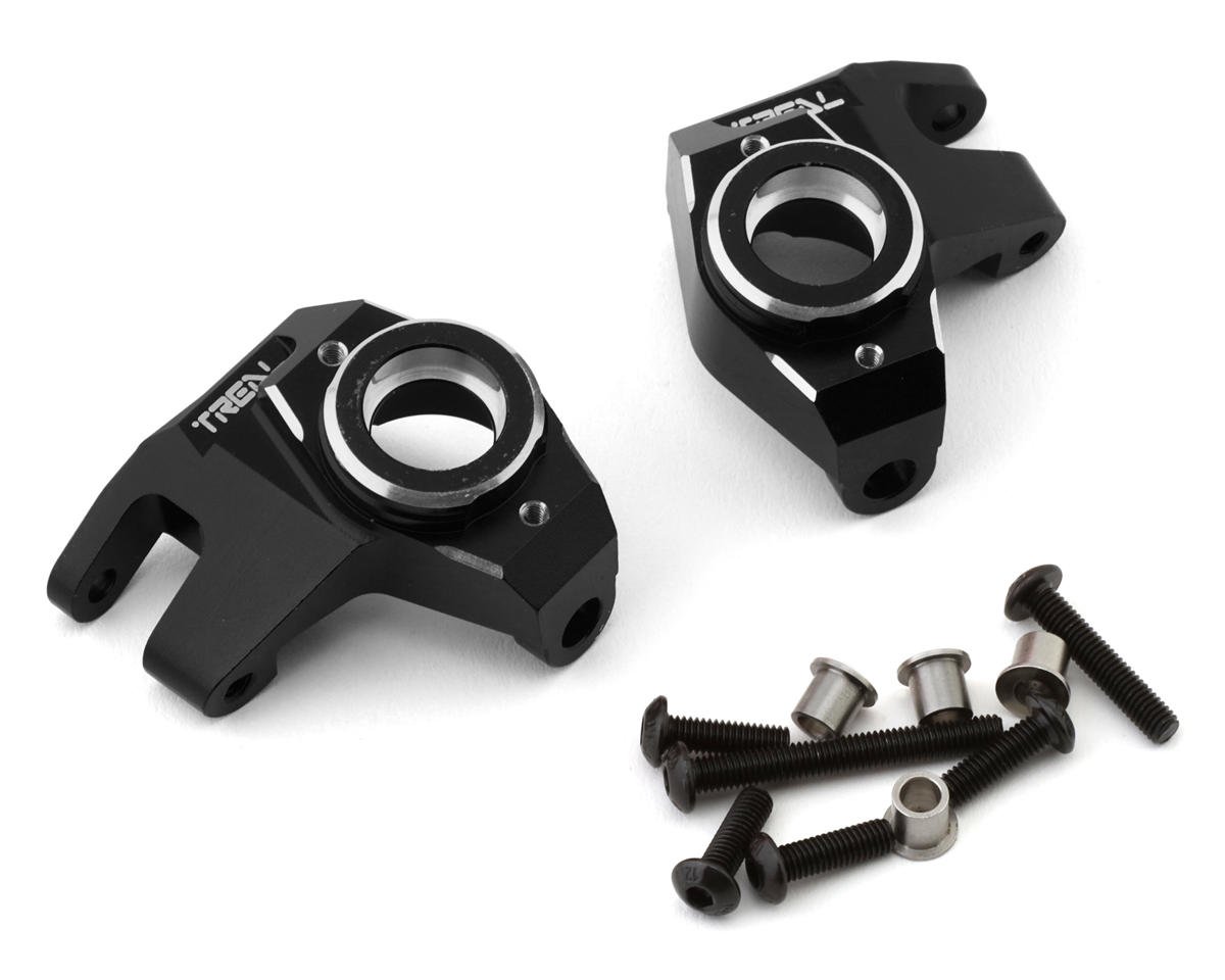 Treal Hobby Axial SCX10 III CNC Aluminum Front Steering Knuckles (Black) (2) (TLHTSCX10_III-31)